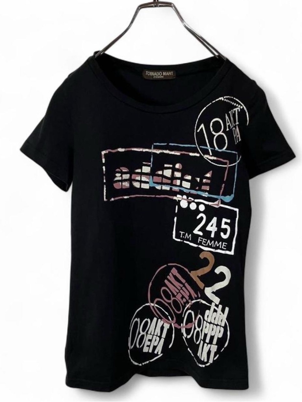Tornado Mart Addict Black Graphic Tee